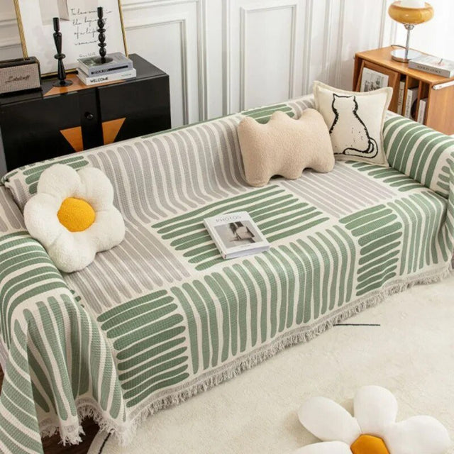 Abstract Pattern Cosy Sofa Blanket for Ultimate Comfort