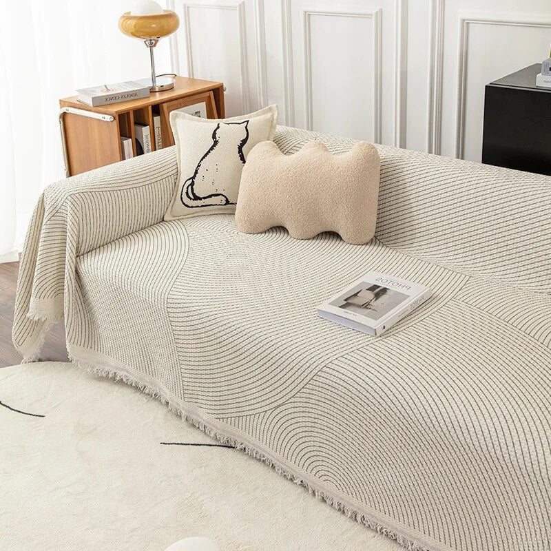 Abstract Pattern Cosy Sofa Blanket for Ultimate Comfort
