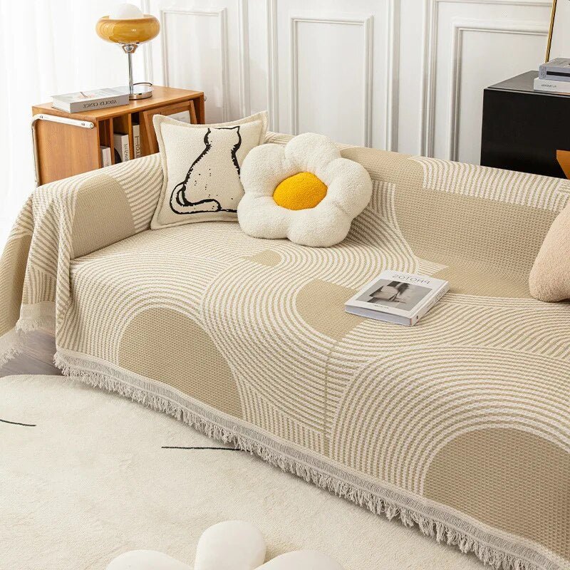 Abstract Pattern Cosy Sofa Blanket for Ultimate Comfort