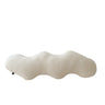 Abstract Shaped Sofa Cushion in Plush Wavy Design