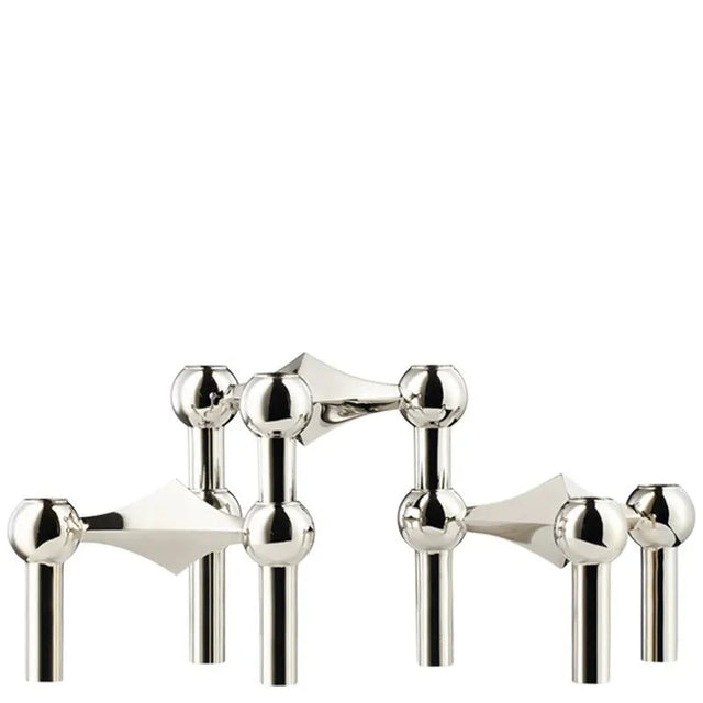 Abstract Style Molecular Structure Candle Holder - Metal Design