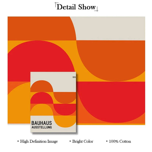 Vibrant Abstract Wall Art Poster Canvas Modern Design