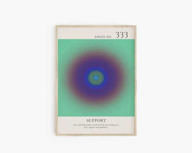 Angel Number Spiritual Posters Canvas Modern Wall Art