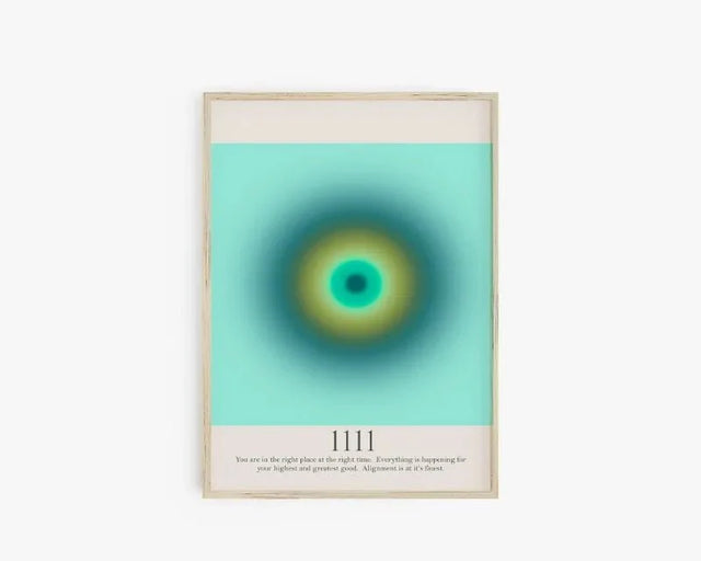 Angel Number Spiritual Posters Canvas Modern Wall Art