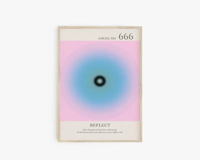 Angel Number Spiritual Posters Canvas Modern Wall Art