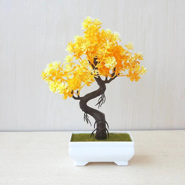 Artificial Potted Bonsai Tree - Realistic Plastic Decor