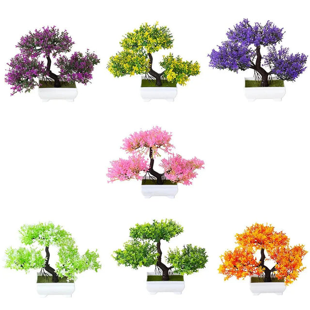Artificial Potted Bonsai Tree - Realistic Plastic Decor