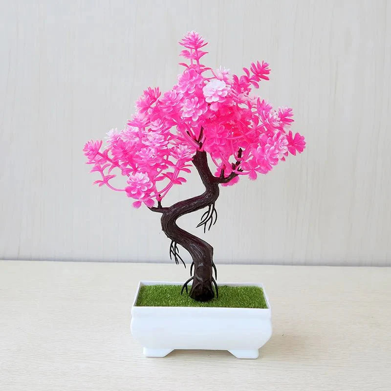 Artificial Potted Bonsai Tree - Realistic Plastic Decor