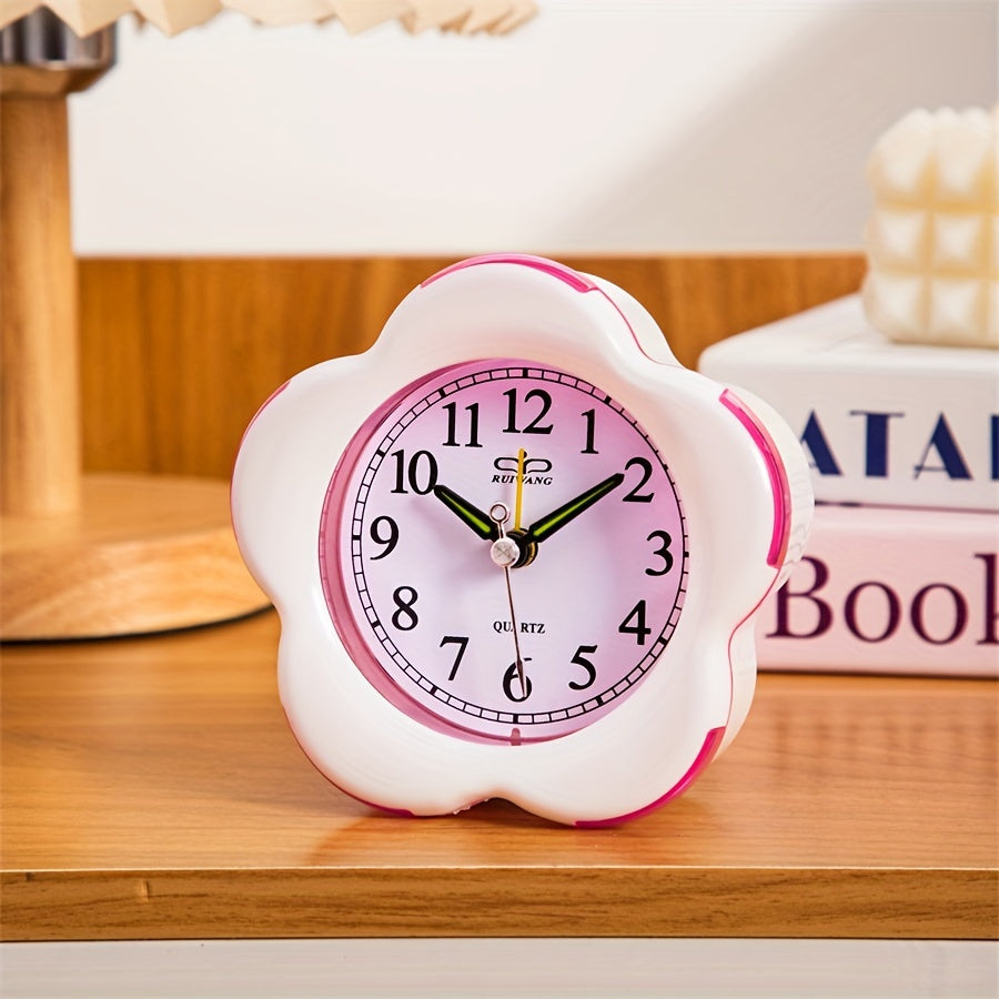 Adorable Floral Alarm Clock for Bedrooms and Students