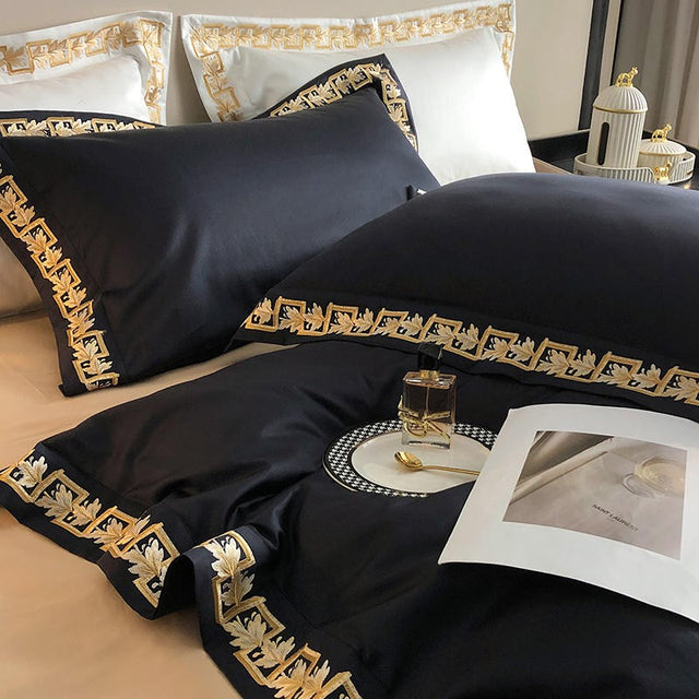 Ebonique Baroque Duvet Cover Set (Egyptian Cotton, 1000 TC)