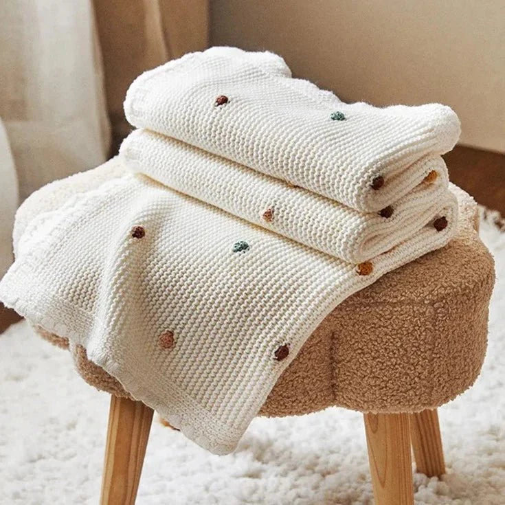 Soft Chenille Knitted Blanket for Cozy Home Decor