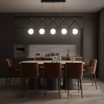 Black 5-head dark kitchen