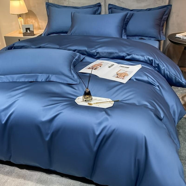 Blue Super Hero 1000 TC Duvet Cover Set – Egyptian Cotton with Luxurious Sateen Finish