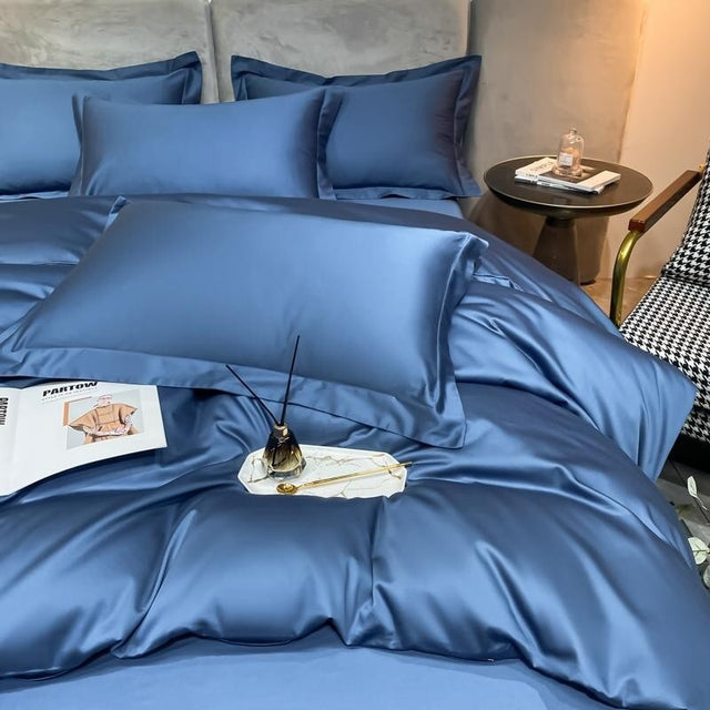 Blue Super Hero 1000 TC Duvet Cover Set – Egyptian Cotton with Luxurious Sateen Finish
