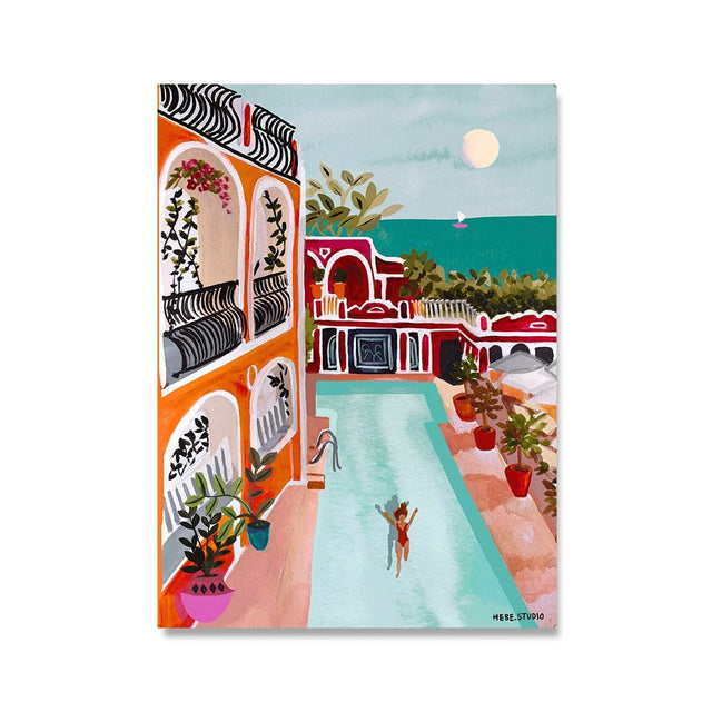 Boho Landscape Posters on Canvas with Stunning Travel Prints