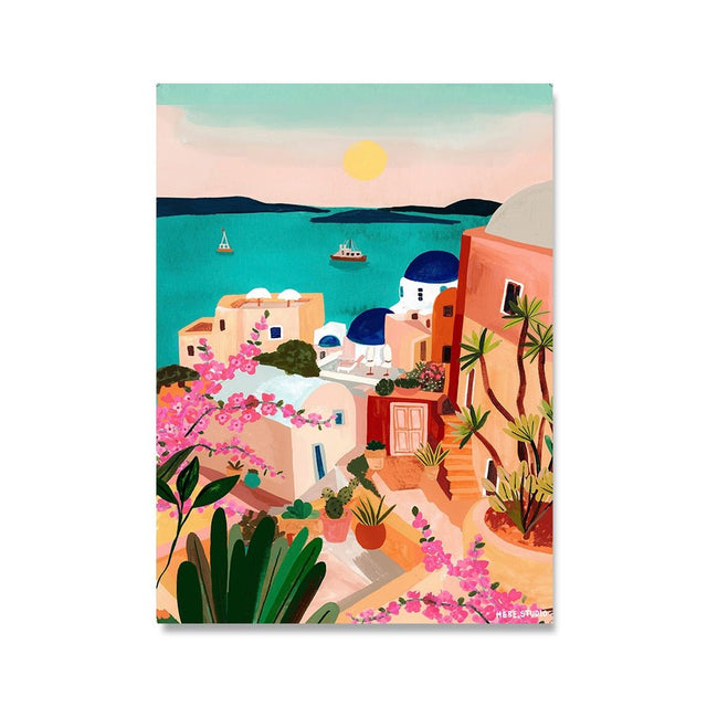 Boho Landscape Posters on Canvas with Stunning Travel Prints