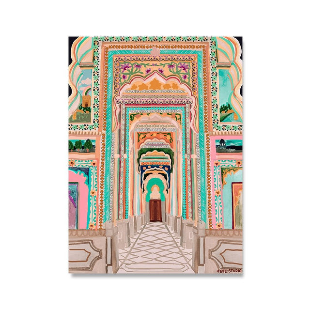 Boho Landscape Posters on Canvas with Stunning Travel Prints