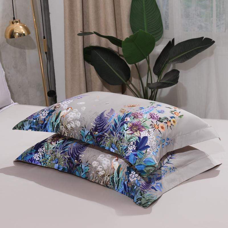 FloraLuxe Duvet Cover Set (Egyptian Cotton, 500 TC)