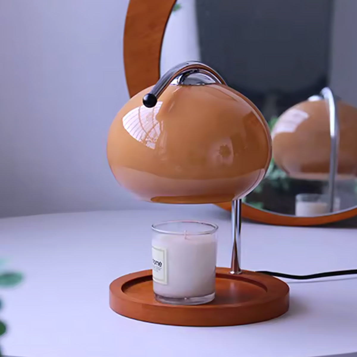 Retro Glass Dimmable Candle Warmer Lamp-6