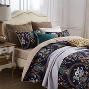 Canterbury Duvet Cover Set – 500 TC Egyptian Cotton Sateen with Elegant Floral Design