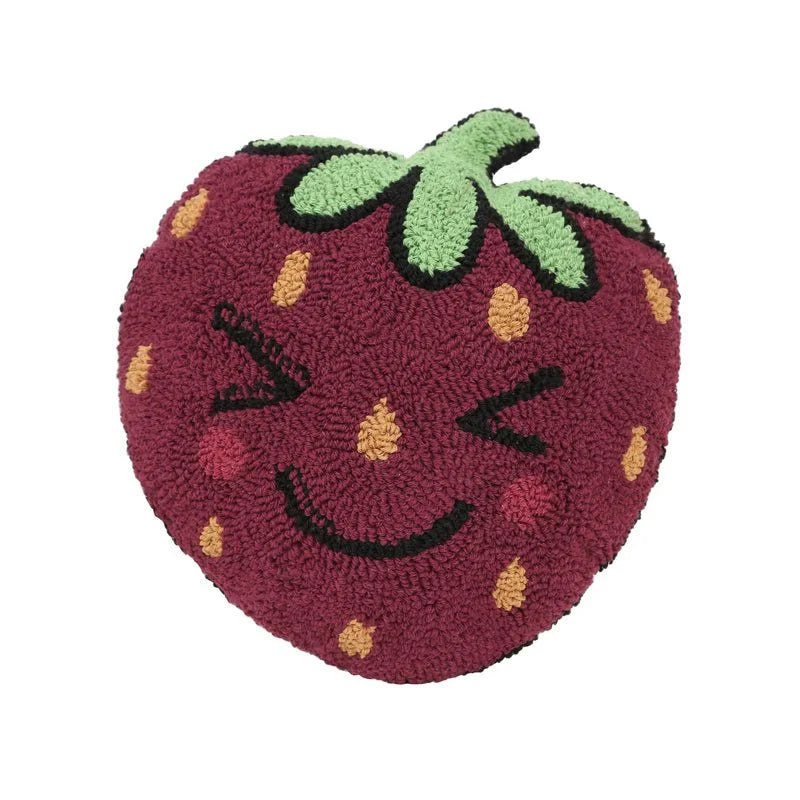 Cartoon Throw Cushions with Embroidered Cotton Design