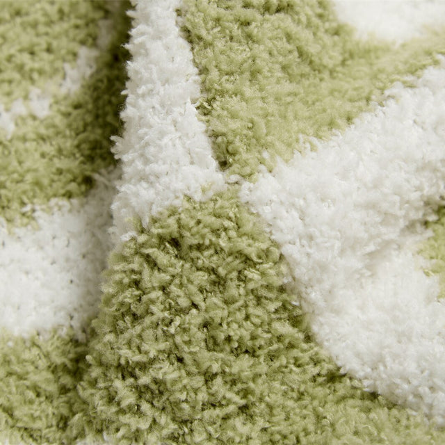 Chequered 'Smile' Meme Pattern Checked Blanket for Cozy Comfort