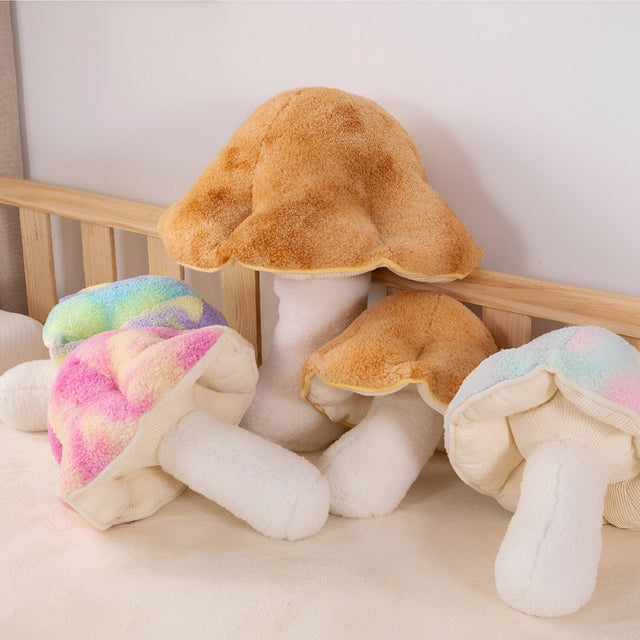 Children's Plush Mushroom Cushion Soft Polyester Foam Fill