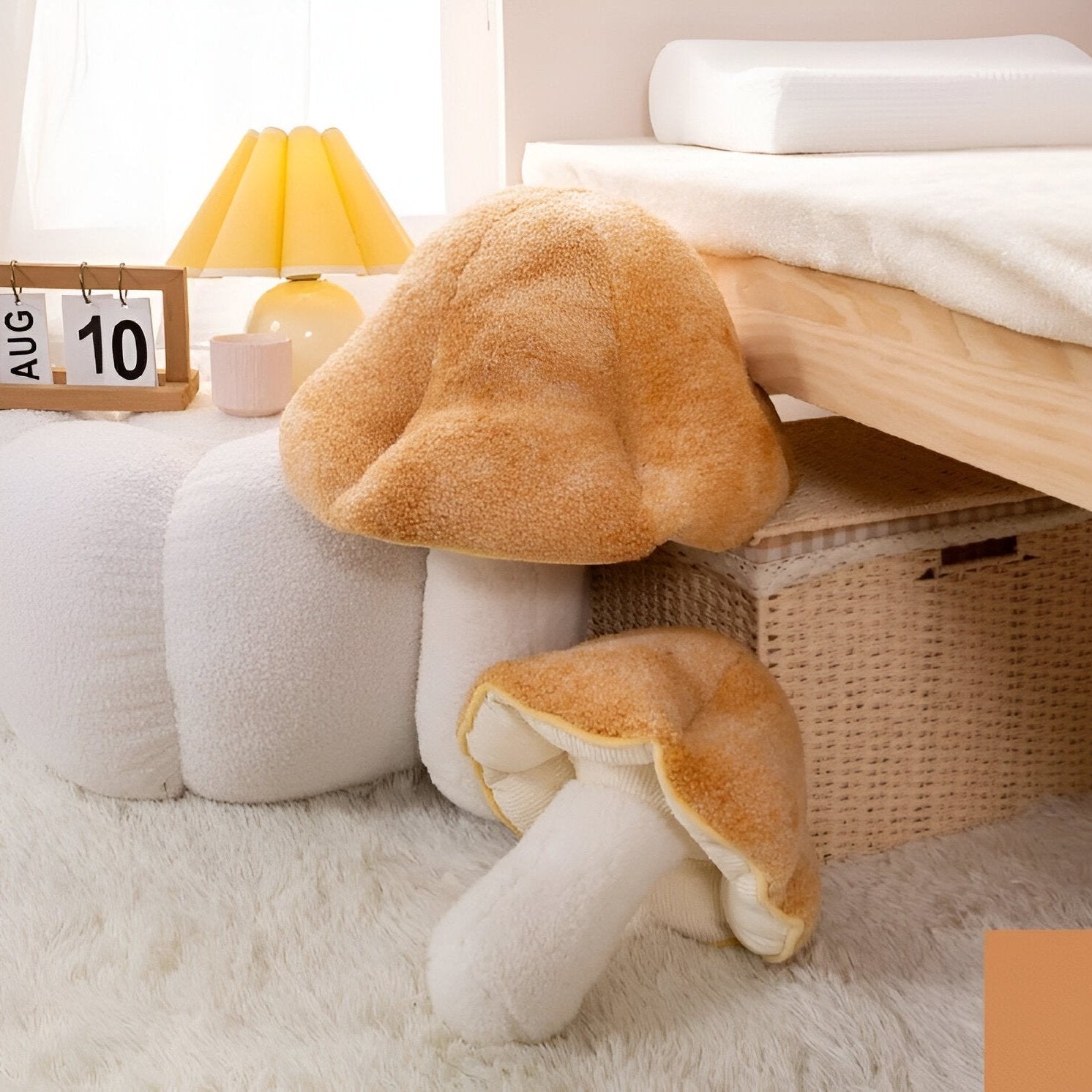 Children's Plush Mushroom Cushion Soft Polyester Foam Fill