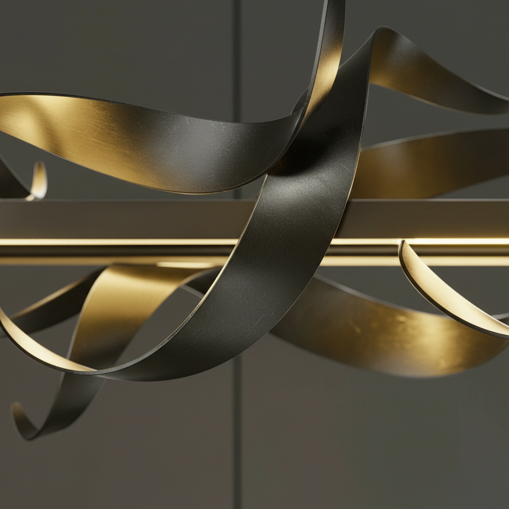 Clair Obscur LED Chandelier – Modern Artistic Ceiling Light for Elegant Interiors