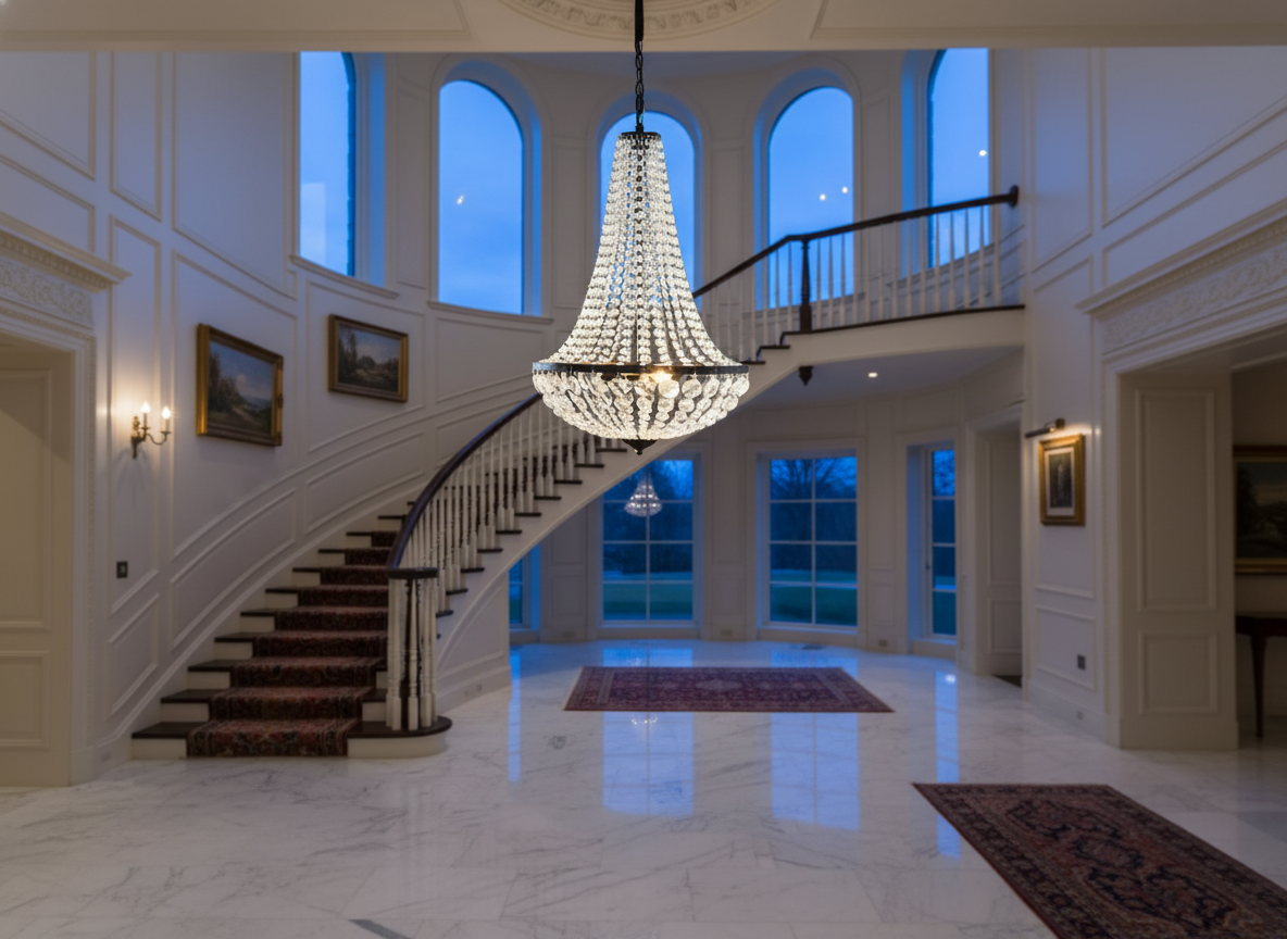 Classico Crystal Chandelier – Timeless Elegant Ceiling Light for Living & Dining Room