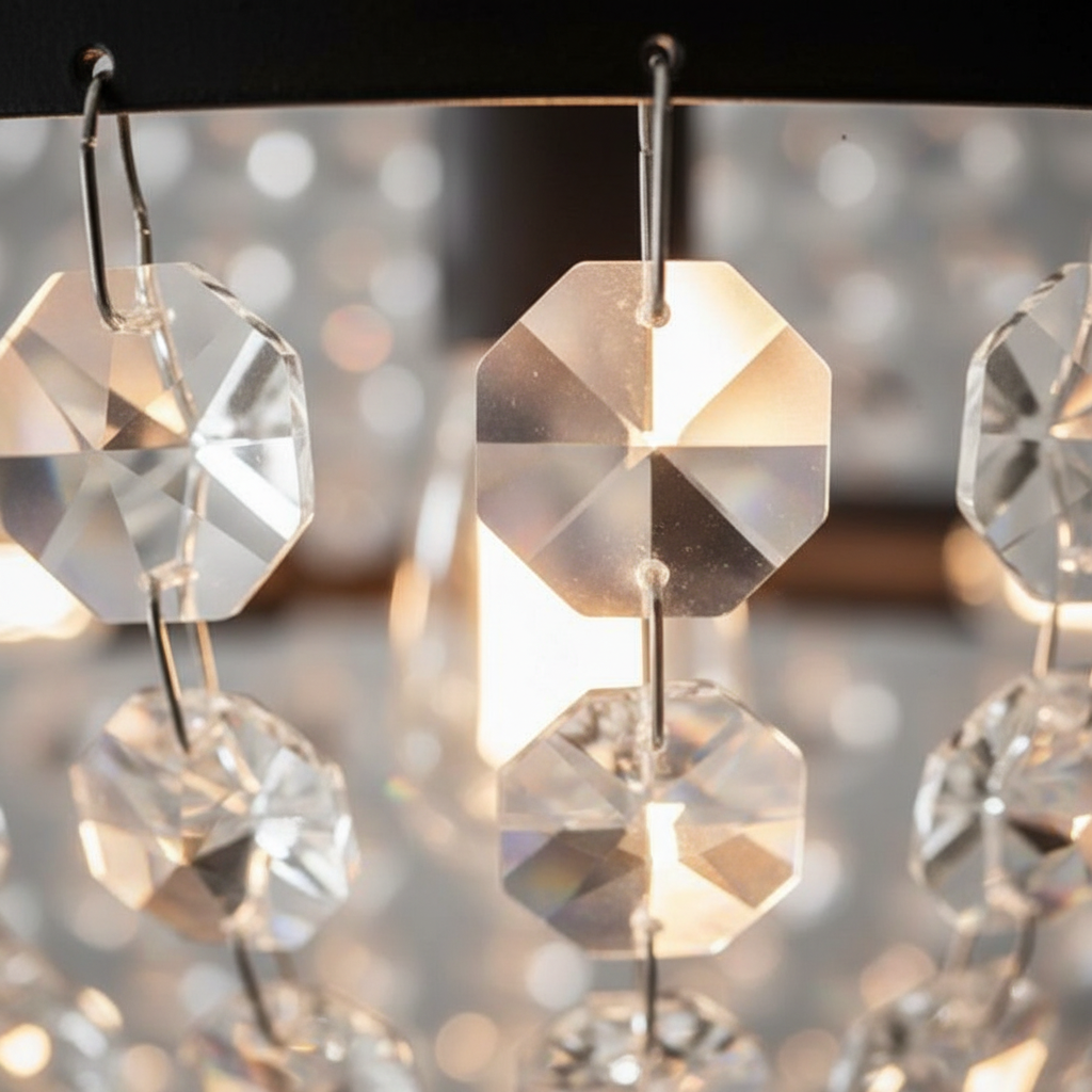 Classico Crystal Chandelier – Timeless Elegant Ceiling Light for Living & Dining Room