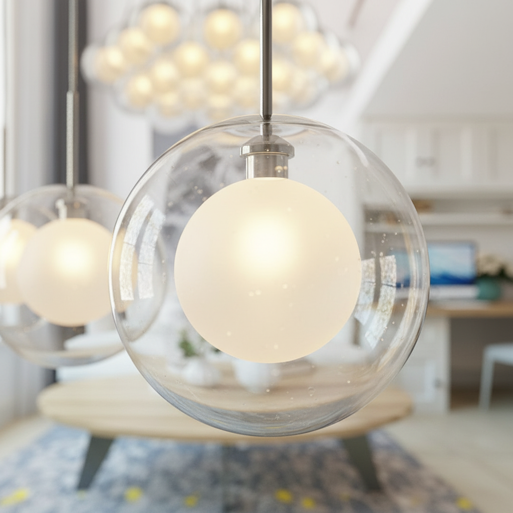 Cluster LED Chandelier – Modern Nordic Hanging Light for Kitchen & Dining