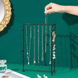 Coloured Hanging Jewellery Organiser Stand with Metal Frame