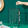 Coloured Hanging Jewellery Organiser Stand with Metal Frame