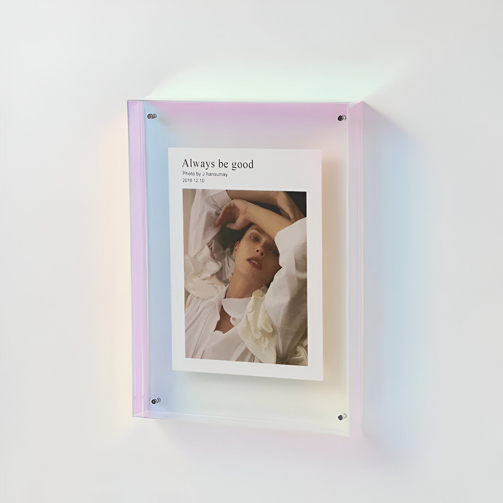 Coloured Transparent Acrylic Picture Frame for Modern Displays