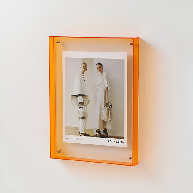 Coloured Transparent Acrylic Picture Frame for Modern Displays