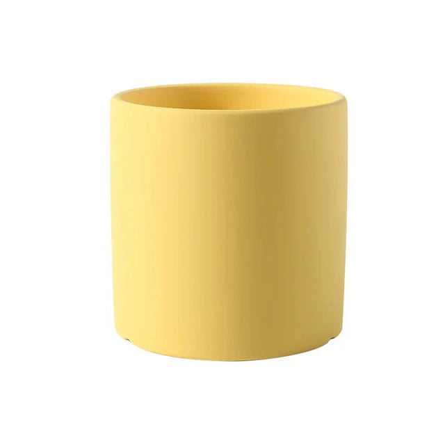 Colourful Ceramic Flower Pot with Drainage Modern Design