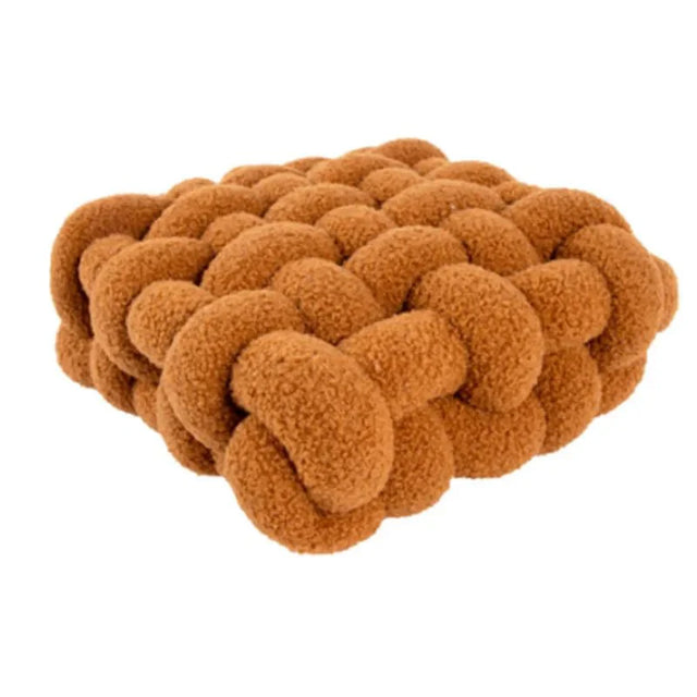 Colourful Soft Nordic Knot Sofa Cushion in Plush Fabric