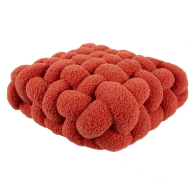 Colourful Soft Nordic Knot Sofa Cushion in Plush Fabric