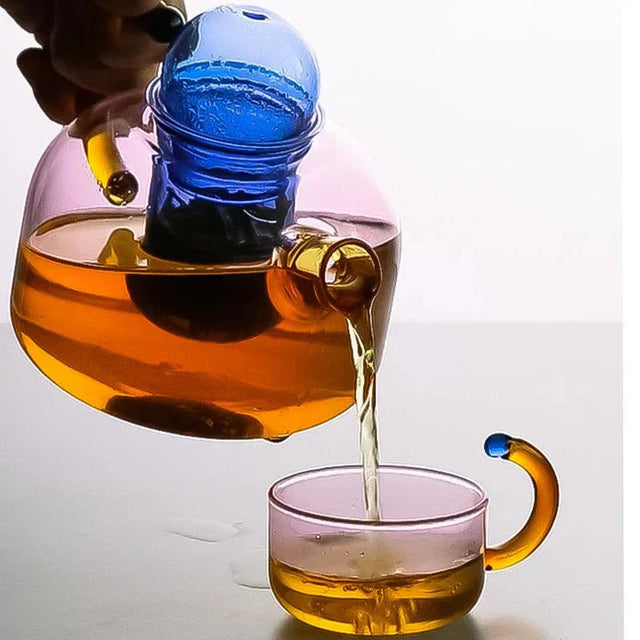 GlowHarmony Luxury Translucent Kettle and Mug Set