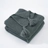 Woollen Knitted Tassel Sofa Blanket for Ultimate Comfort