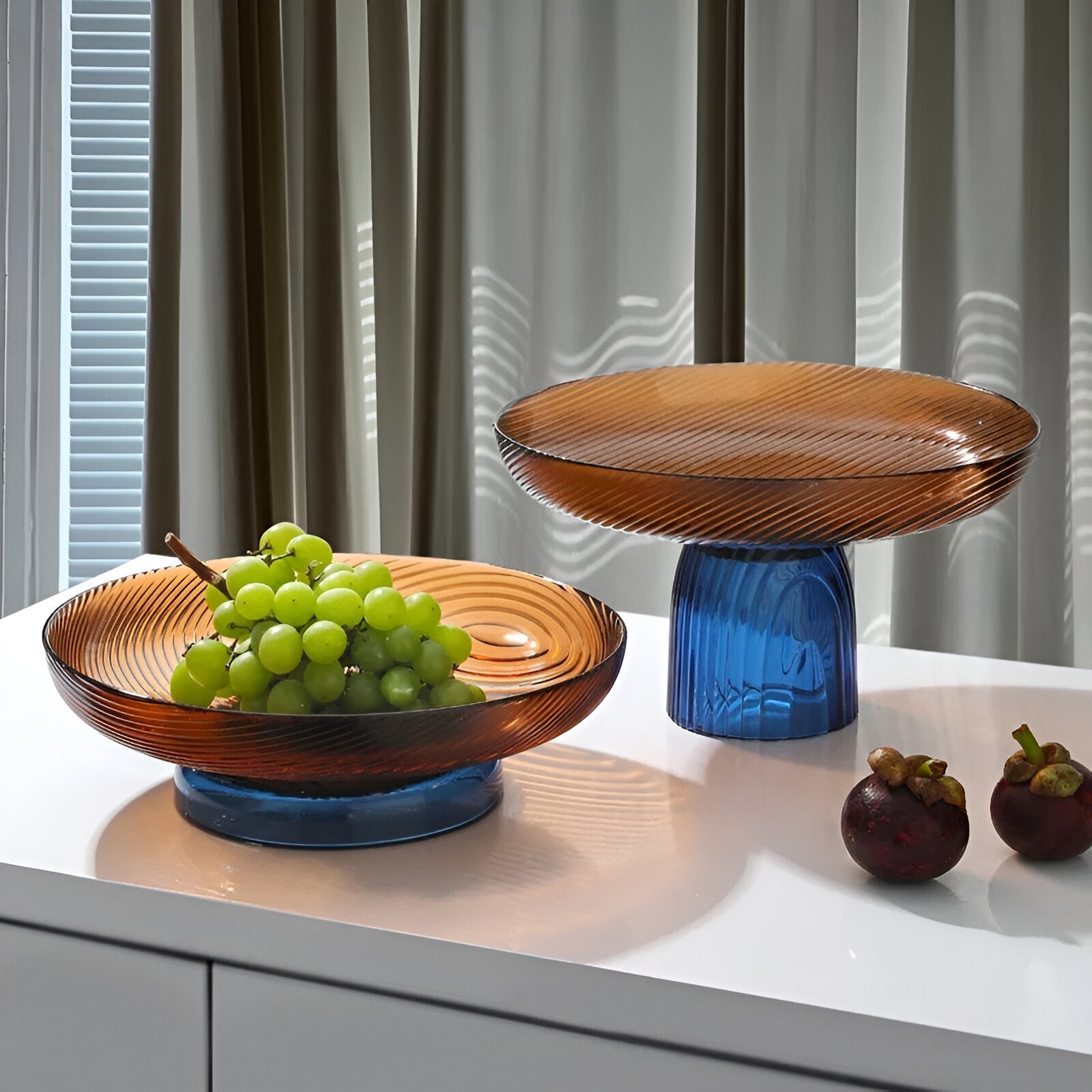 Elegant Crystal Glass Fruit Bowl for Stylish Home Decor