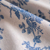 Retro Orchid Tassel Cotton Linen Light Filtering Curtain