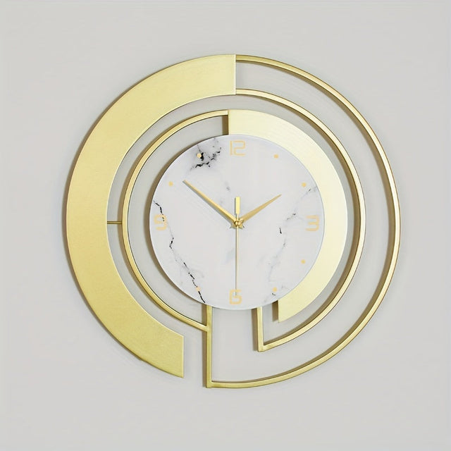 Timeless Elegance - Contemporary Metal Wall Clock 18 Inch