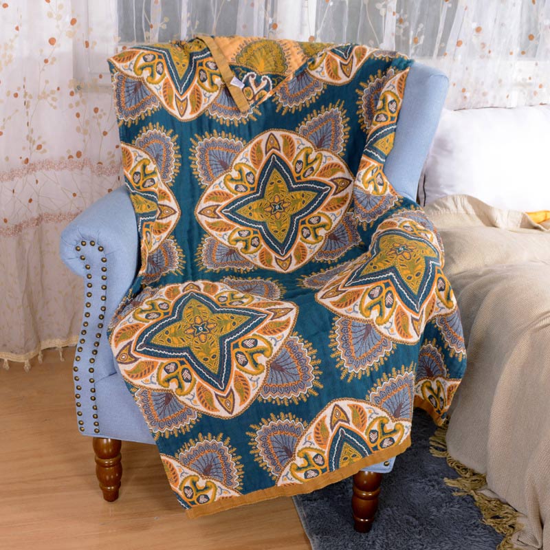 Ownkoti Flower Soft Towel Double-Side Beach Towel-3