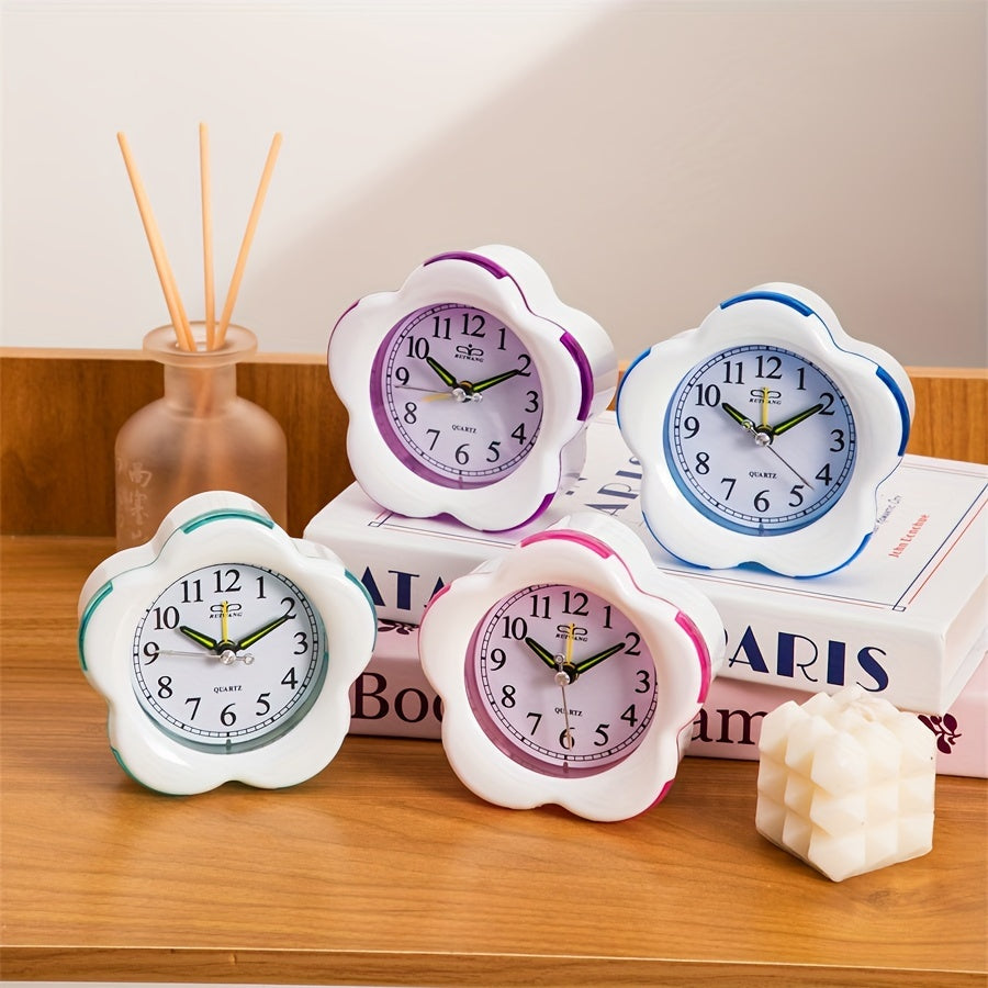 Adorable Floral Alarm Clock for Bedrooms and Students