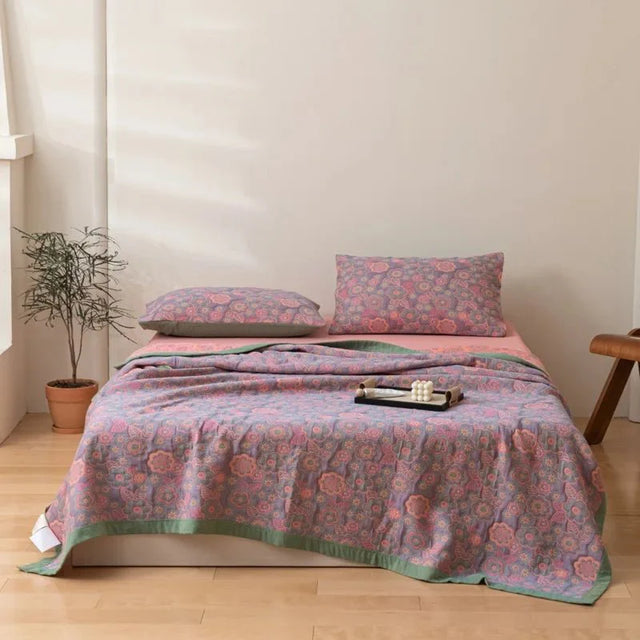 Decorative Bohemian Style Bed Blanket for Cozy Comfort