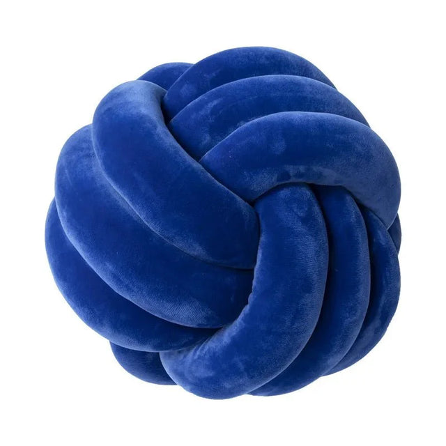 Decorative Knotted Suede Effect Ball Soft Cushion Pillow