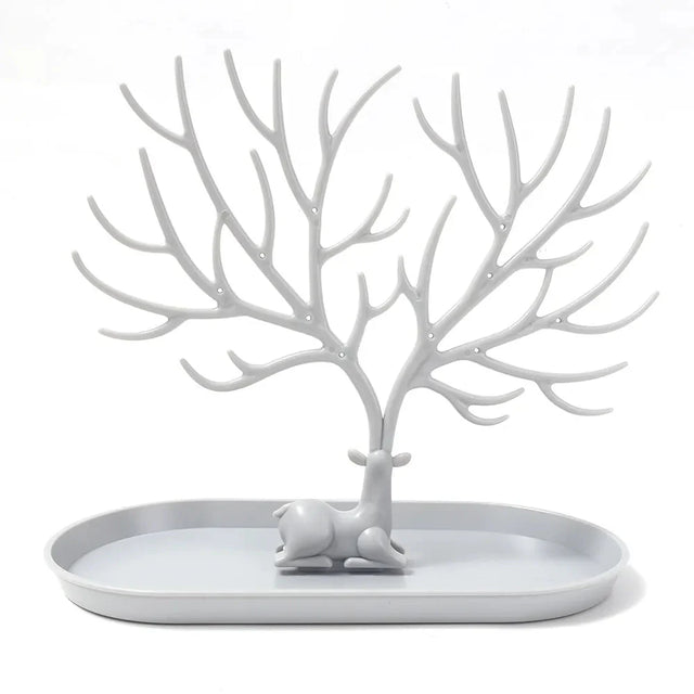 Deer Shaped Jewellery Display Stand in Chic Plastic Design