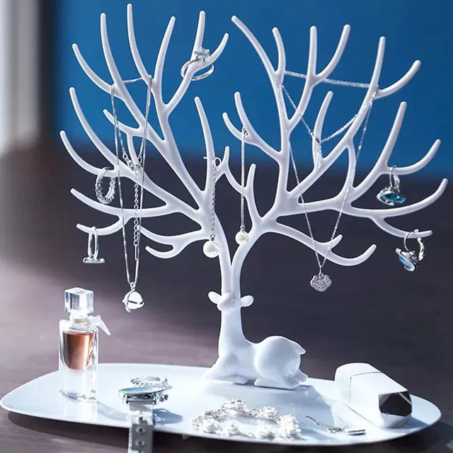 Deer Shaped Jewellery Display Stand in Chic Plastic Design